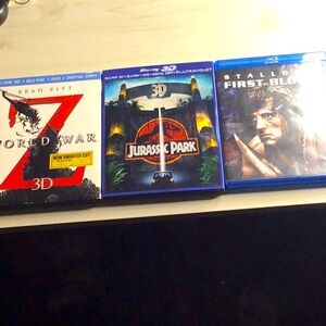 JURASSIC PARK, WORLD WAR Z, FIRST BLOOD
